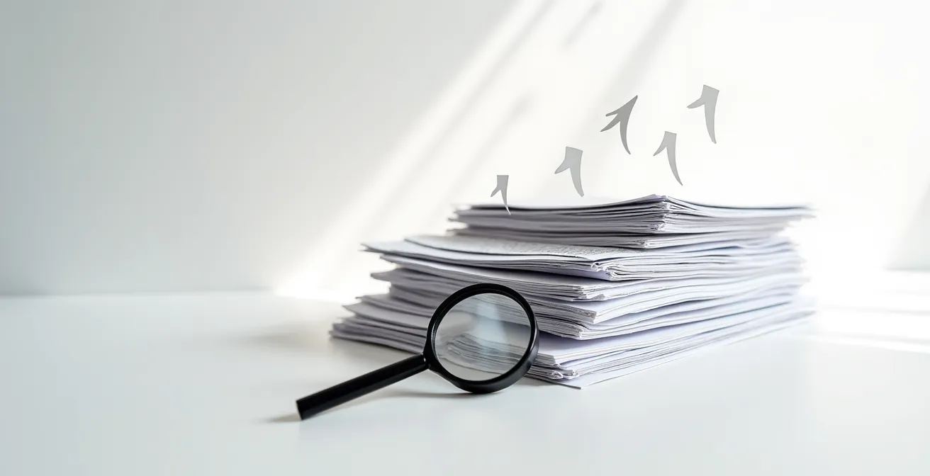 Abstract representation of document flow and data request process