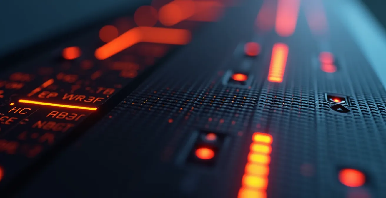 Close-up view of energy monitoring equipment showing consumption patterns