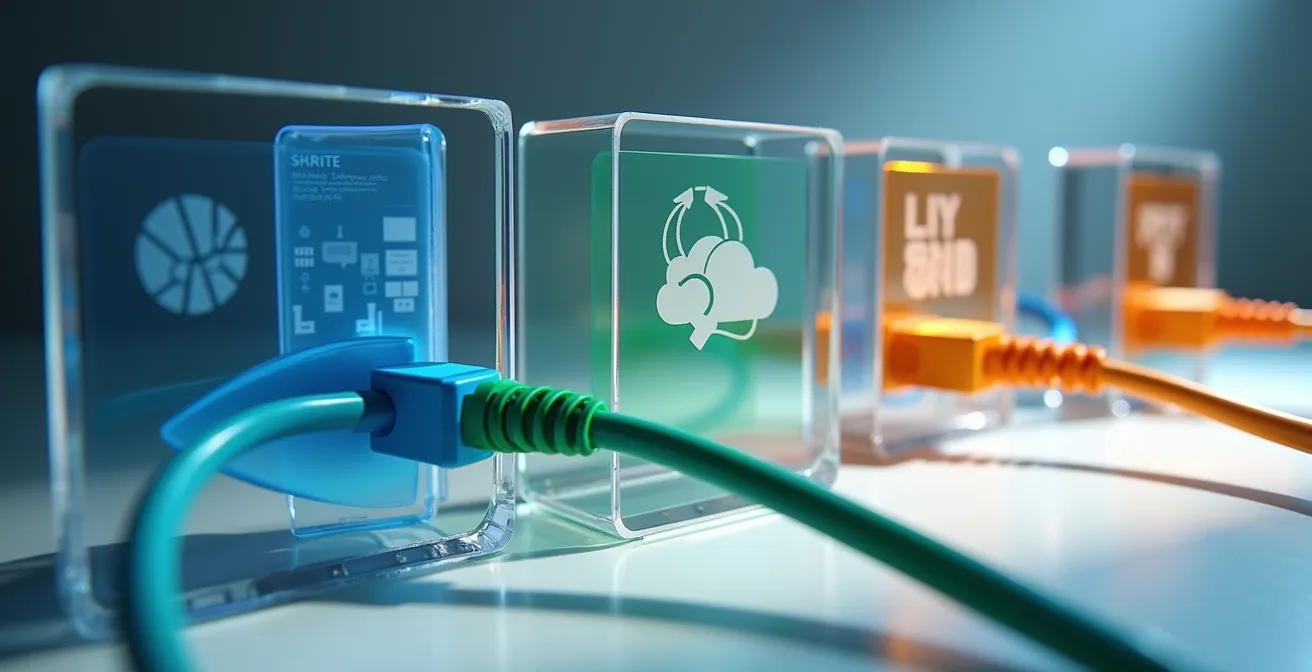 Visual representation of home network VLAN segmentation showing separated network segments