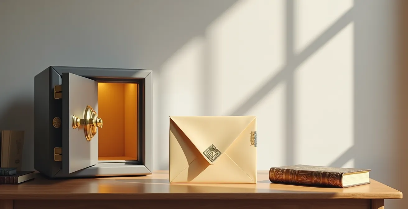 Multiple secure password storage solutions displayed in a minimalist setting