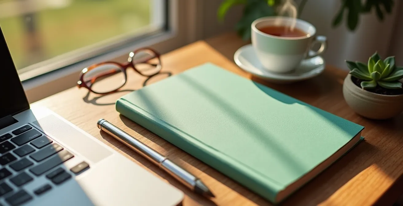 Professional setting showing organized documentation and a supportive workplace environment, symbolizing a prepared request for mental health accommodation.