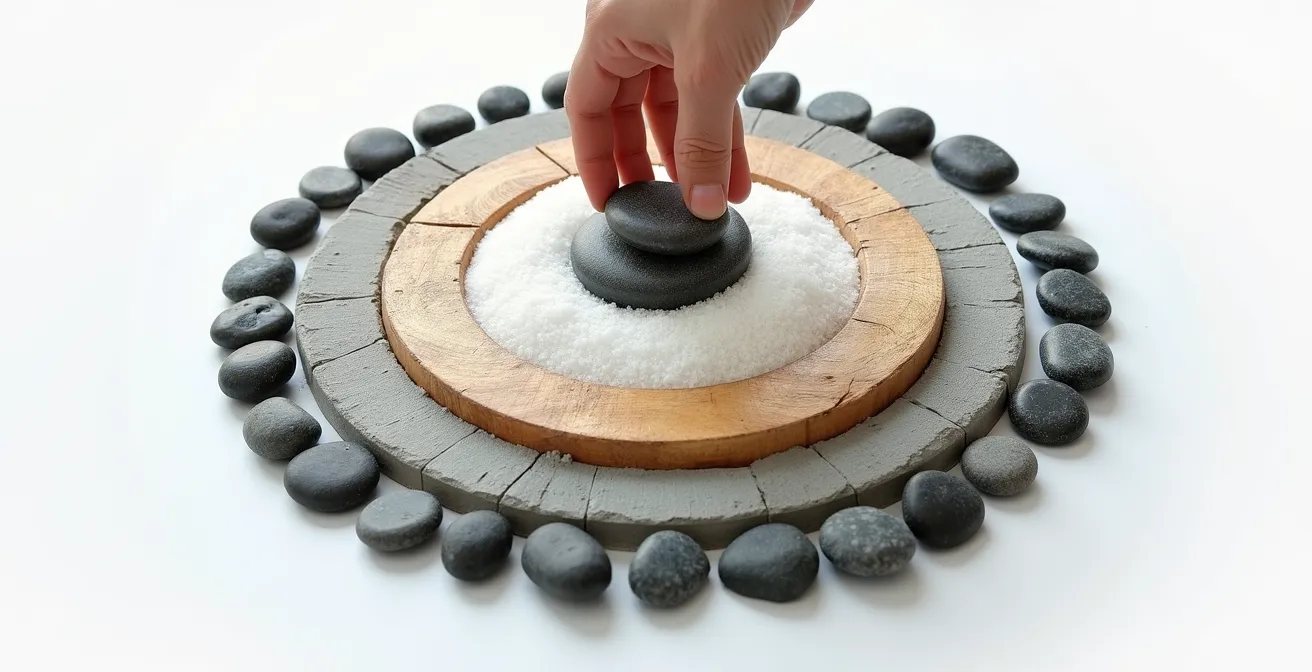 Layered security concept shown through abstract geometric shapes representing different security protocols.